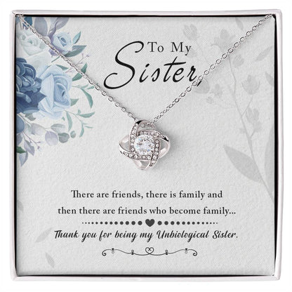 For My Sister - Premium Love Knot Necklace