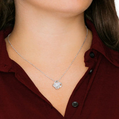 Mom Gift From Son - Premium Love Knot Necklace