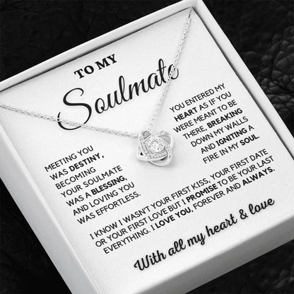 Gift To My Wife From Husband - Premium Love Knot Necklace