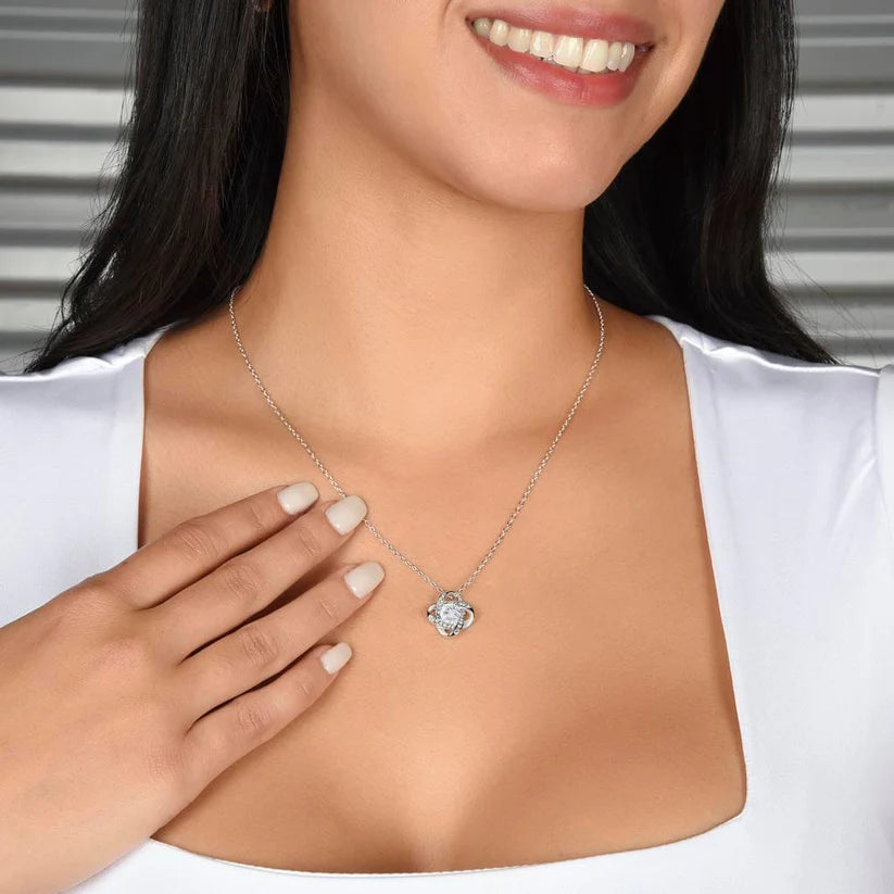 Gift For My Mom - Premium Love Knot Necklace