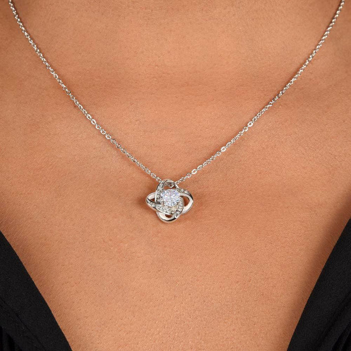 Mom and Dad Gift for Daughter – Premium Love Knot Necklace