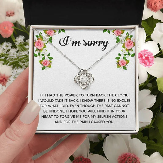 Premium Love Knot Necklace - For Wife From Husband to Apologize