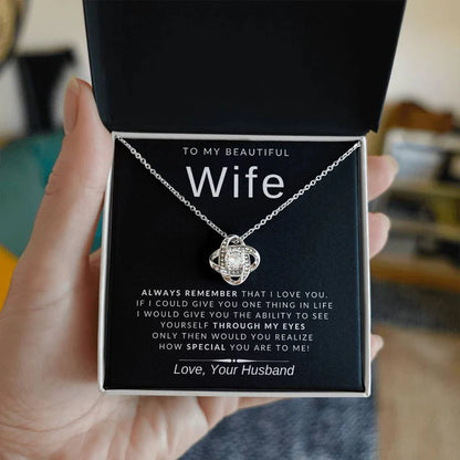 From Husband - Premium Love Knot Necklace