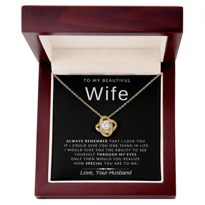 From Husband - Premium Love Knot Necklace
