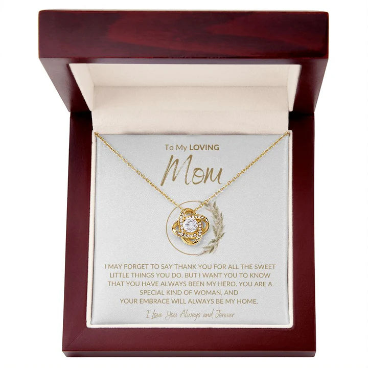 Gift For My Mom - Premium Love Knot Necklace