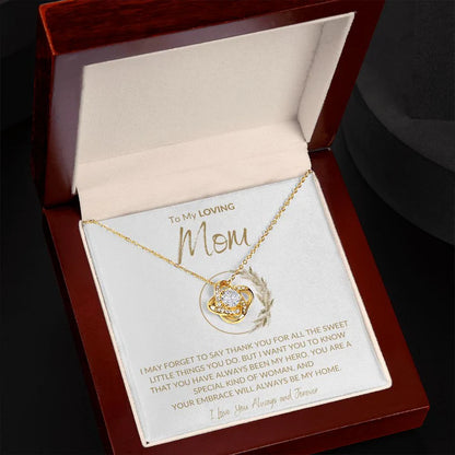 Gift For My Mom - Premium Love Knot Necklace
