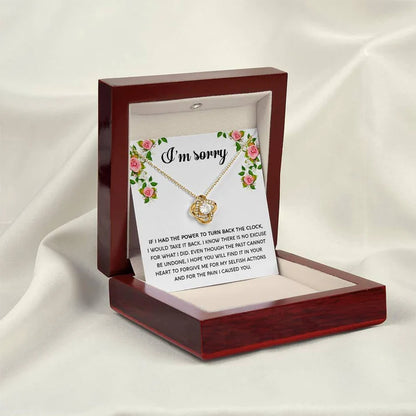 Premium Love Knot Necklace - For Wife From Husband to Apologize