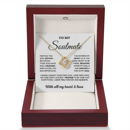 Gift To My Wife From Husband - Premium Love Knot Necklace