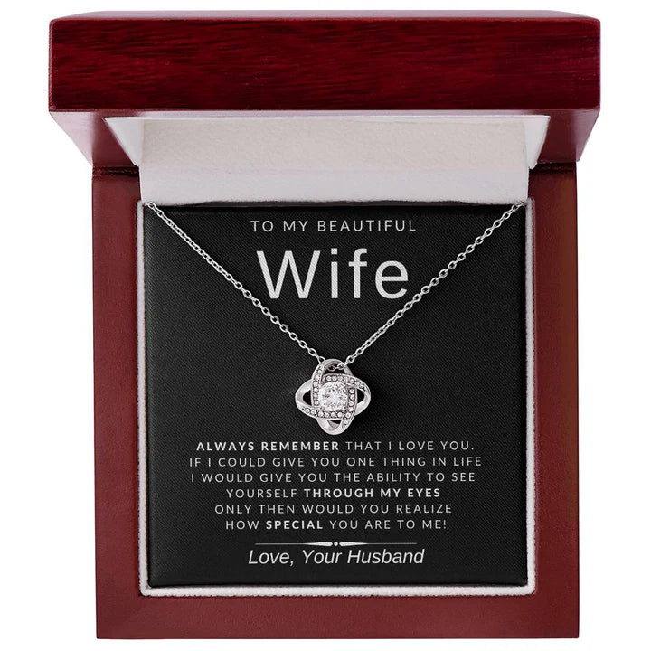 From Husband - Premium Love Knot Necklace