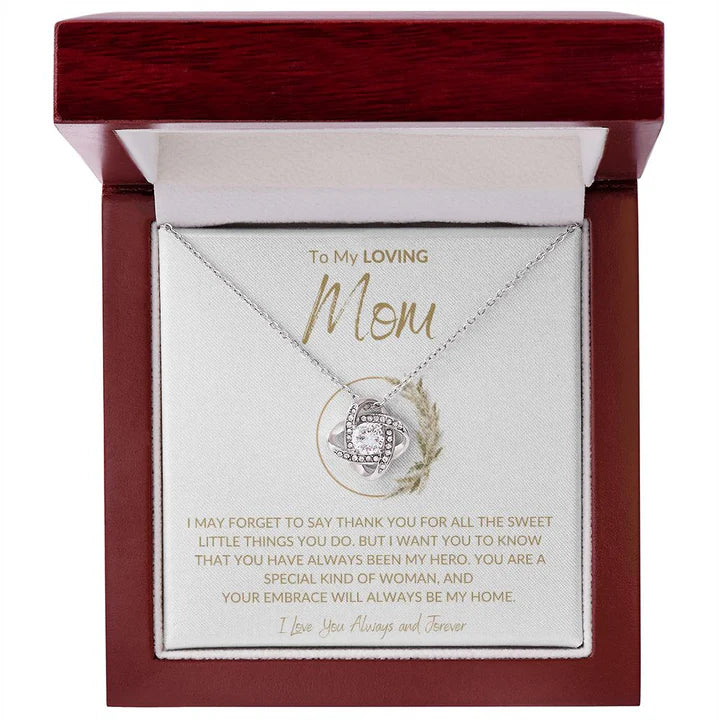 Gift For My Mom - Premium Love Knot Necklace