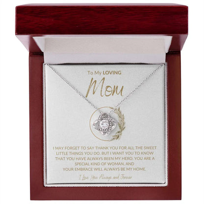 Gift For My Mom - Premium Love Knot Necklace