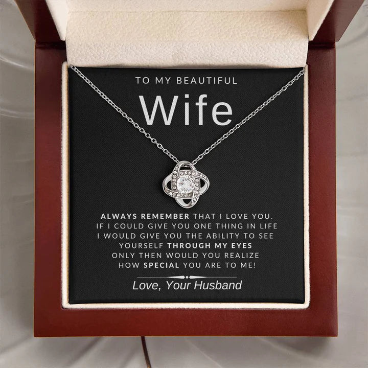From Husband - Premium Love Knot Necklace