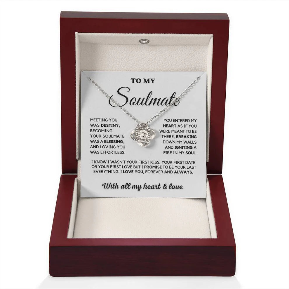 Gift To My Wife From Husband - Premium Love Knot Necklace