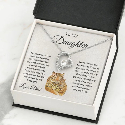 GIFT FROM DAD TO MY DAUGHTER - Forever Love Necklace