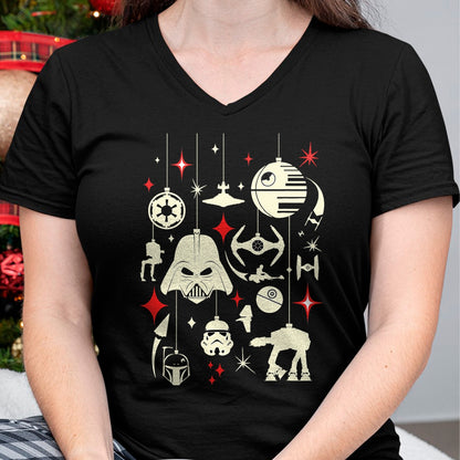 Christmas Shirts for Family, Funny christmas shirts, Christmas Unisex T-Shirt/Hoodie/Sweatshirt HLT00 - Star Wars Galactic Empire Ornaments Holiday T-Shirt