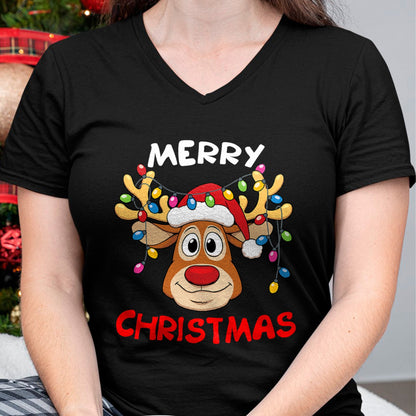 Merry Christmas Reindeer Xmas Family Men Women T-Shirt - Christmas Unisex T-Shirt/Hoodie/Sweatshirt - TRNN00