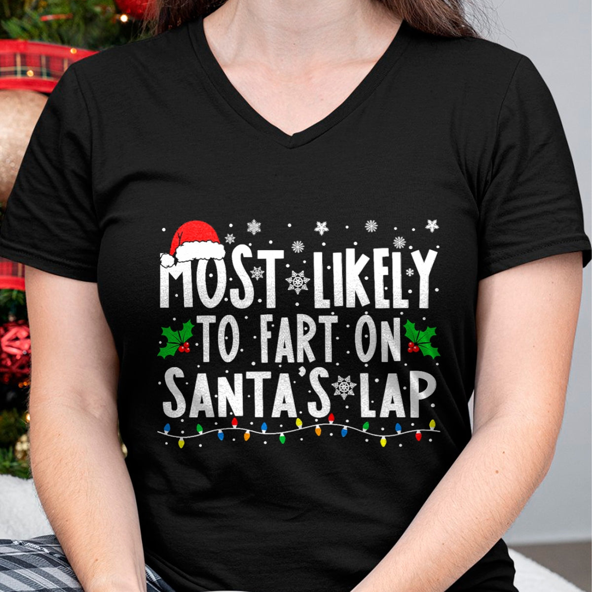 Most Likely to Fix Santa Sleigh Family Matching Christmas T-Shirt - Christmas Unisex T-Shirt/Hoodie/Sweatshirt - TRNN00