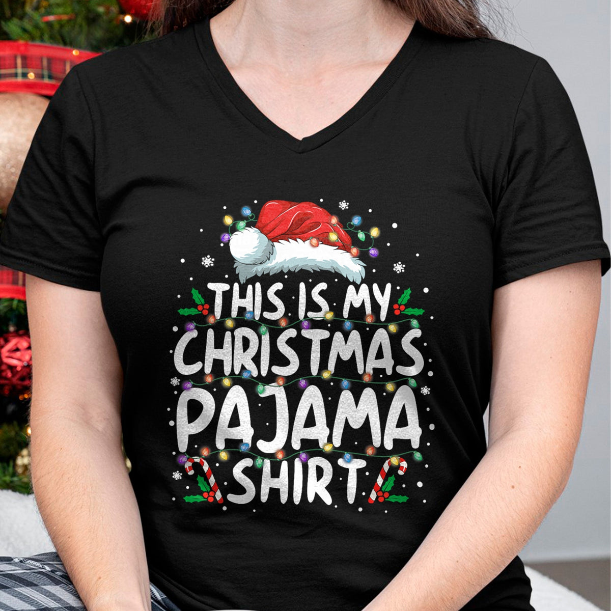 This Is My Christmas Pajama Shirt Funny Xmas PJs Men Women T-Shirt - Christmas Unisex T-Shirt/Hoodie/Sweatshirt - TRNN00