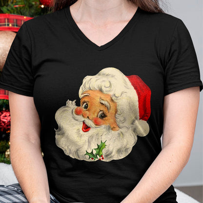 Christmas Shirts for Family, Funny christmas shirts, Christmas Unisex T-Shirt/Hoodie/Sweatshirt HLT00 - Vintage Christmas Santa Claus Face Funny Old Fashioned T-Shirt