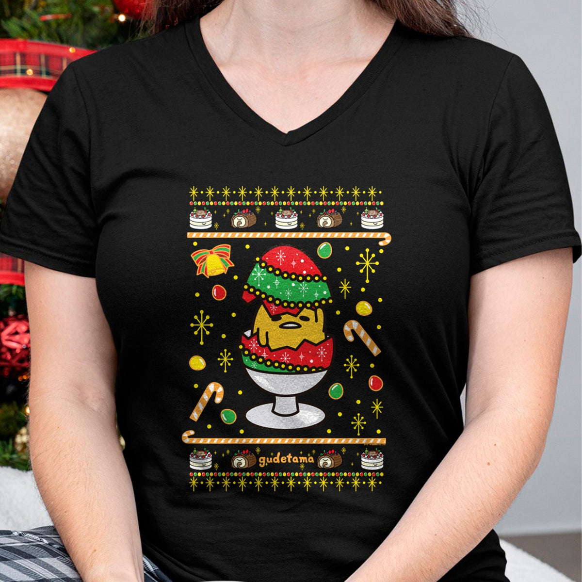 Gudetama Ugly Christmas Egg T-Shirt - Christmas Unisex T-Shirt/Hoodie/Sweatshirt - TRNN00