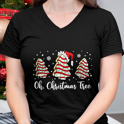 Groovy Oh Christmas Tree Cakes Debbie Becky Jen Cake Lovers T-Shirt - Christmas Unisex T-Shirt/Hoodie/Sweatshirt - TRNN00