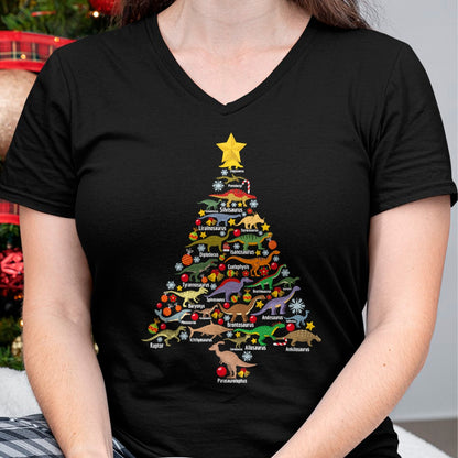 Christmas Shirts for Family, Funny christmas shirts, Christmas Unisex T-Shirt/Hoodie/Sweatshirt HLT00 - Dinosaur Christmas Tree Dino TRex Paleontologist Xmas Men T-Shirt