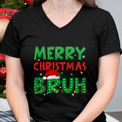 Bruh Meme Funny Saying Bro Greeting Teens Boys Men Christmas T-Shirt - Christmas Unisex T-Shirt/Hoodie/Sweatshirt - TRNN00