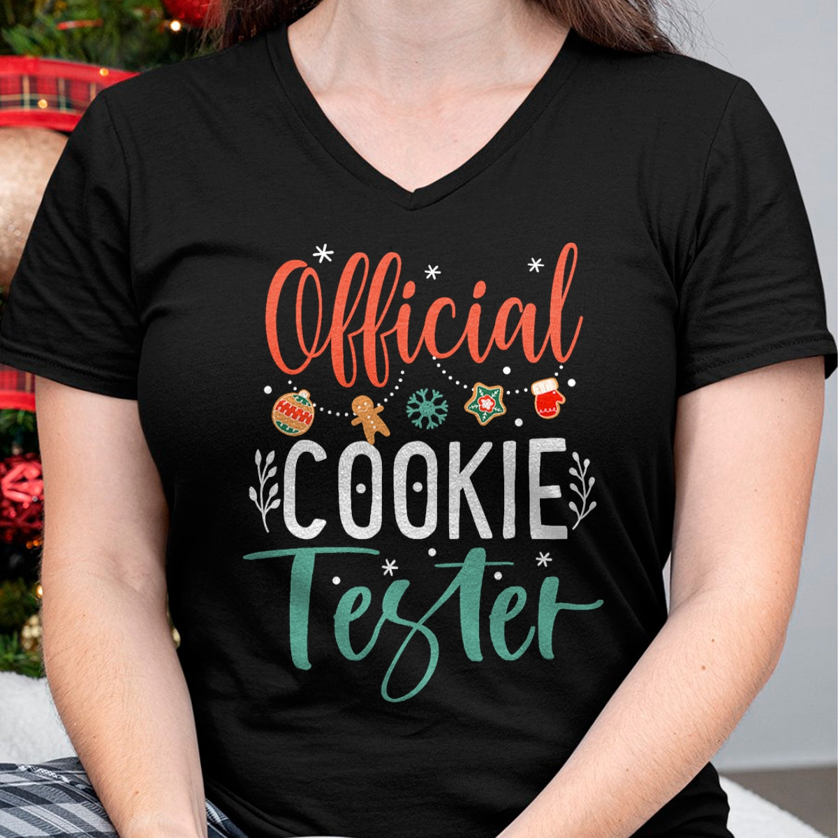 Official Cookie Tester Funny Christmas Couples Matching T-Shirt - Christmas Unisex T-Shirt/Hoodie/Sweatshirt - TRNN00