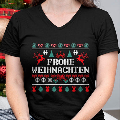 Frohe Weihnachten German Merry Christmas Holidays Germany T-Shirt - Christmas Unisex T-Shirt/Hoodie/Sweatshirt - TRNN00