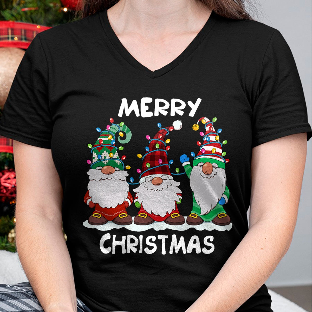 Christmas Shirts for Family, Funny christmas shirts, Christmas Unisex T-Shirt/Hoodie/Sweatshirt HLT00 - Merry Christmas Gnomes Xmas Family Men Women T-Shirt
