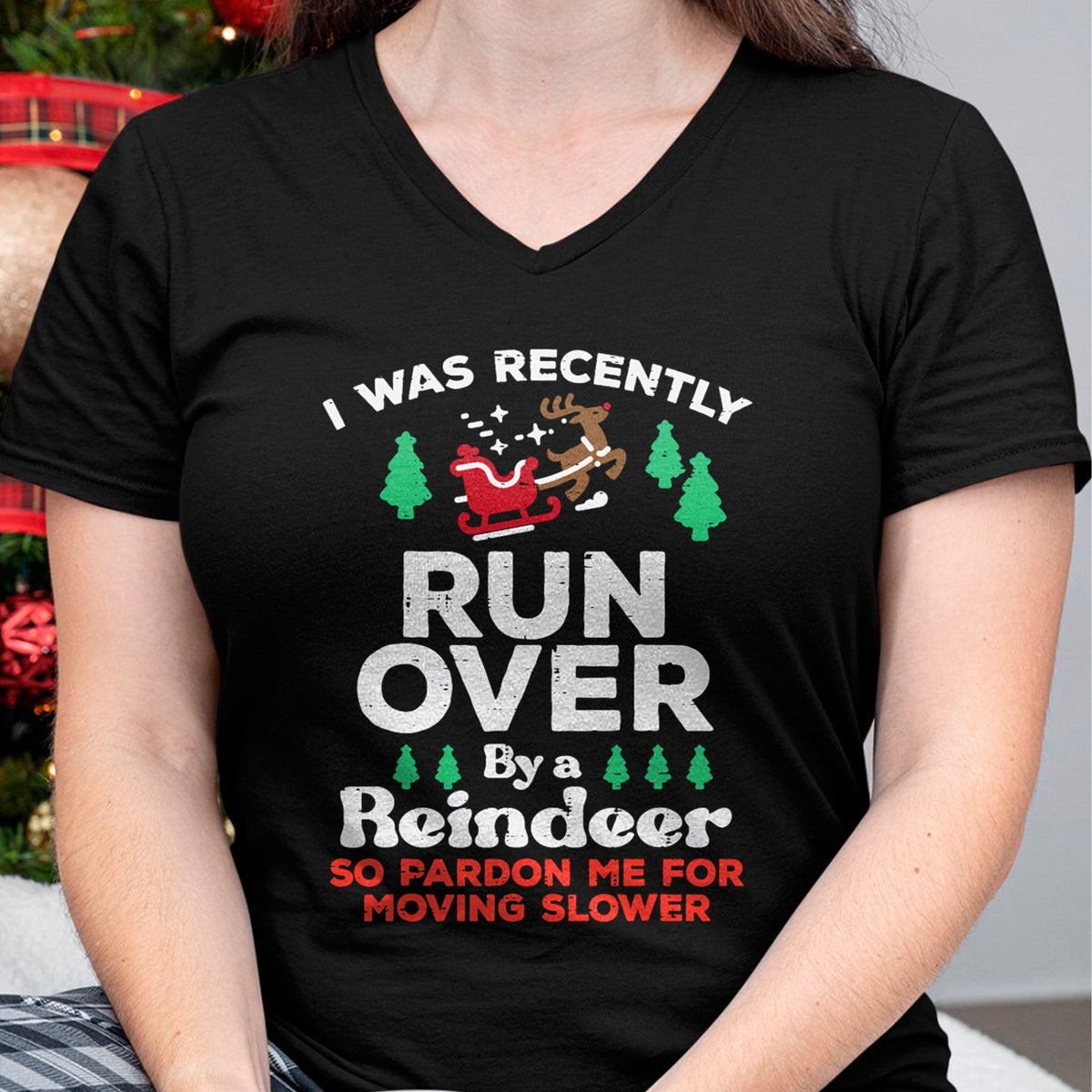 Christmas Runover By Reindeer Funny Xmas Women Men Kids T-Shirt - Christmas Unisex T-Shirt/Hoodie/Sweatshirt - TRNN00