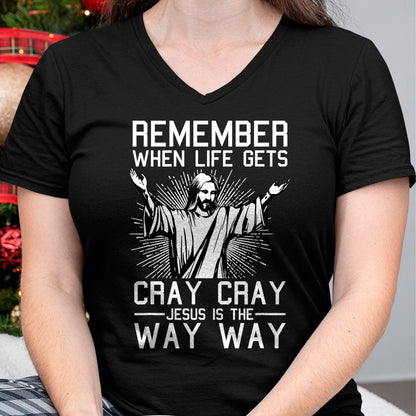 Christmas Shirts for Family, Funny christmas shirts, Christmas Unisex T-Shirt/Hoodie/Sweatshirt HLT00 - Jesus Is The Way Christmas Funny Faith Religious Christian T-Shirt