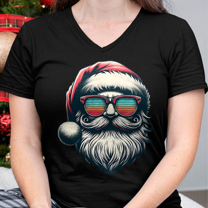 Christmas Shirts for Family, Funny christmas shirts, Christmas Unisex T-Shirt/Hoodie/Sweatshirt HLT00 - Santa Face Retro Sunglasses Christmas Xmas Men Women Kids T-Shirt