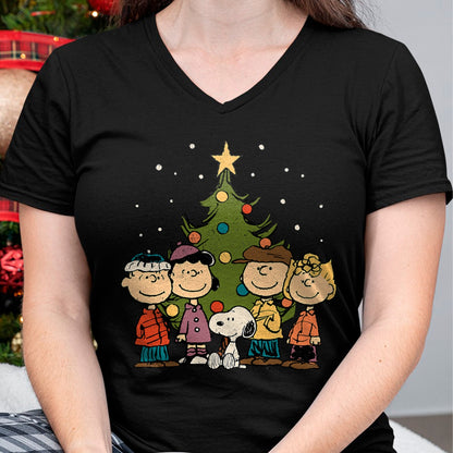 Christmas Shirts for Family, Funny christmas shirts, Christmas Unisex T-Shirt/Hoodie/Sweatshirt HLT00 - Peanuts - Peanuts Christmas Group T-Shirt