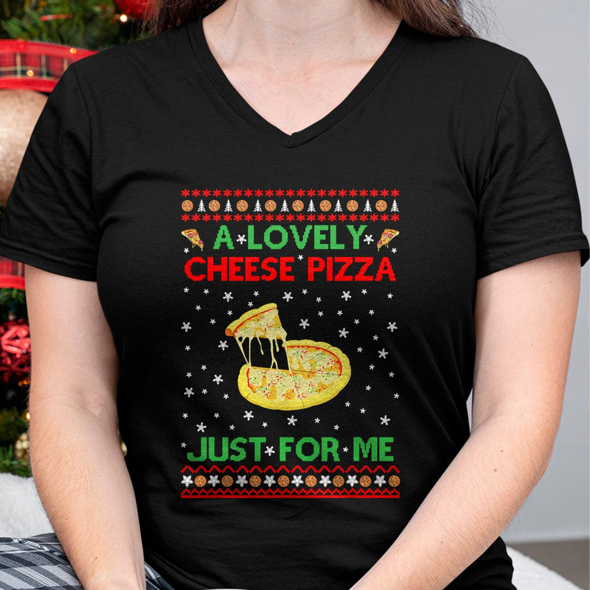 A Lovely Cheese Pizza Shirt Alone Funny Kevin X-Mas Home T-Shirt - Christmas Unisex T-Shirt/Hoodie/Sweatshirt - TRNN00