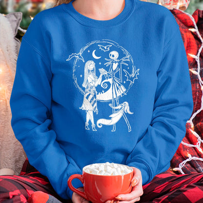 Christmas Shirts for Family, Funny christmas shirts, Christmas Unisex T-Shirt/Hoodie/Sweatshirt HLT00 - Nightmare Before Christmas - Jack Sally Zero T-Shirt