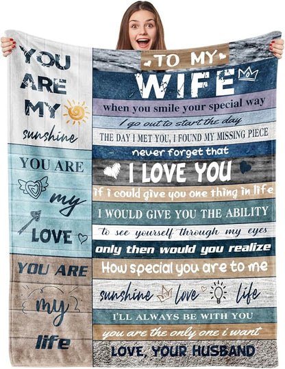 Special Blanket for Your Wife - From Husband Blanket