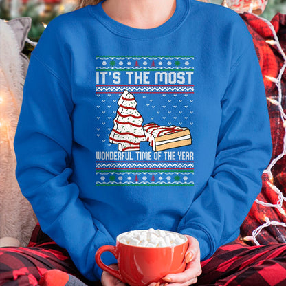 Christmas Shirts for Family, Funny christmas shirts, Christmas Unisex T-Shirt/Hoodie/Sweatshirt HLT00 - It's The Most Wonderful Time Of The Year Christmas tree cake T-Shirt