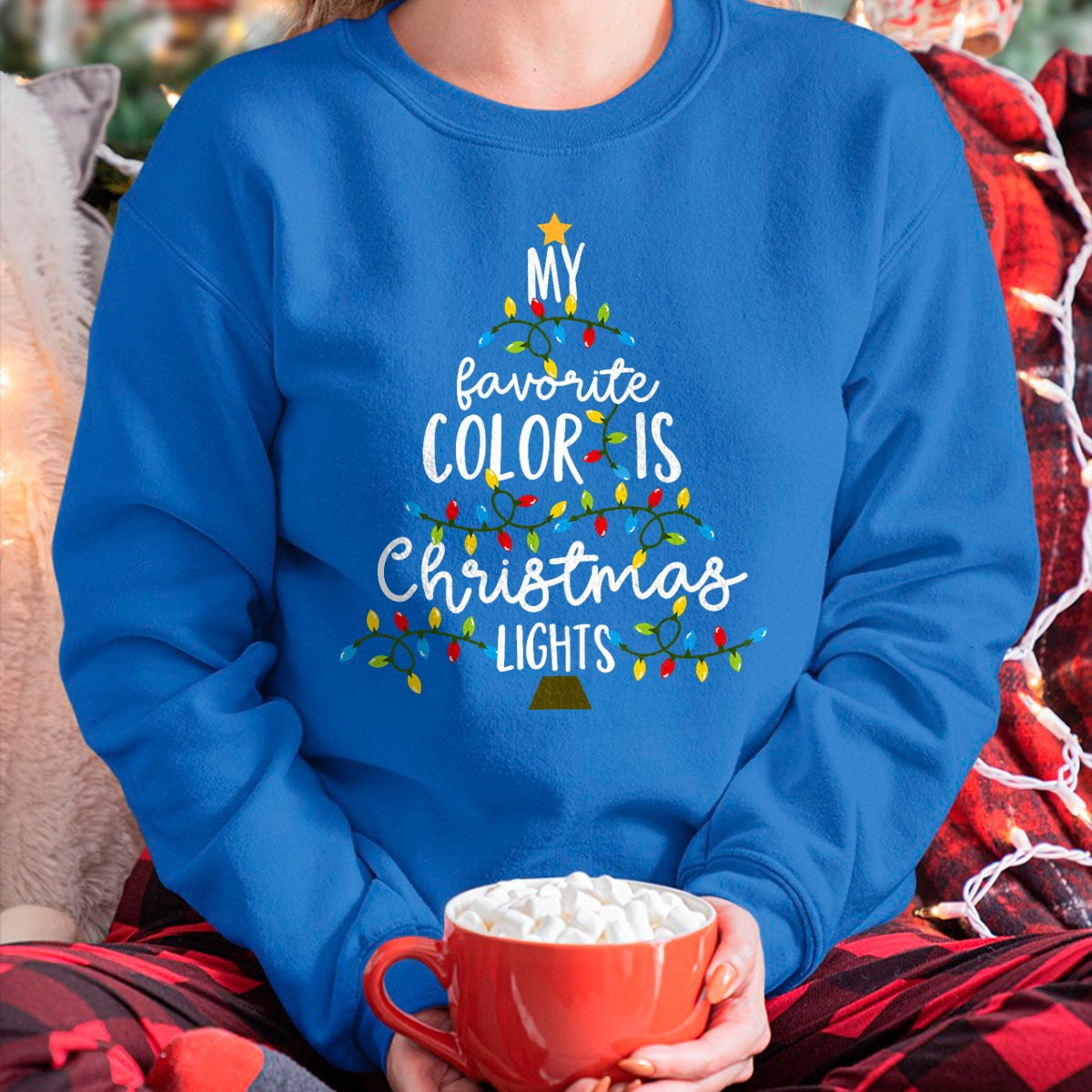 My Favorite Color Is Christmas Lights Kids Boy Women T-Shirt - Christmas Unisex T-Shirt/Hoodie/Sweatshirt - TRNN00