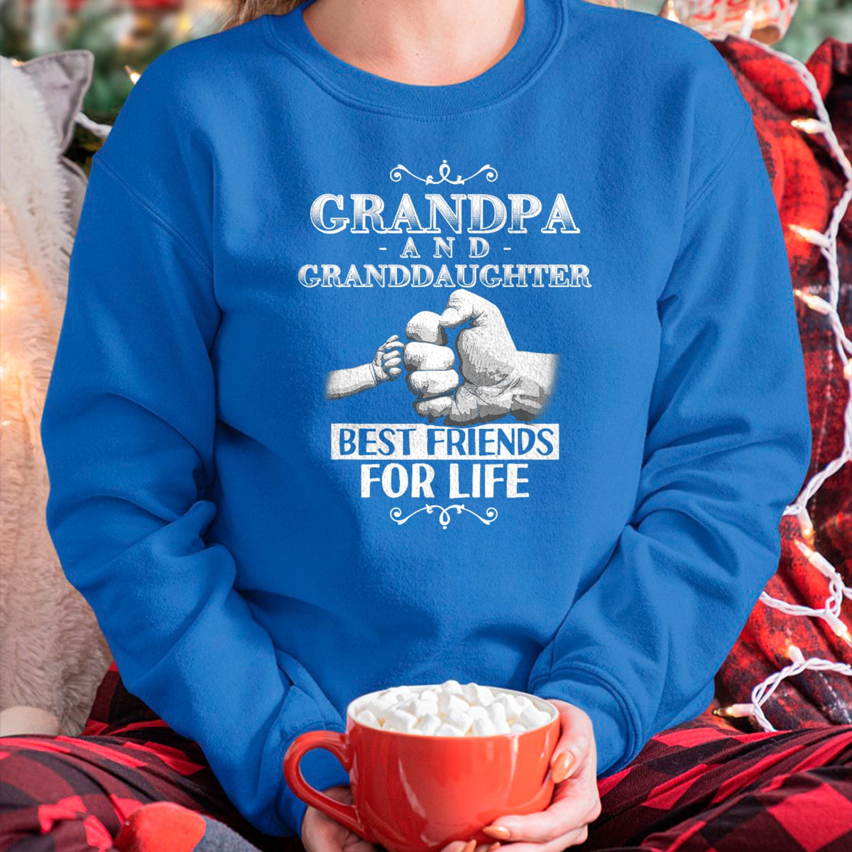 Best Grandpa Shirt, Proud Grandpa Unisex T-Shirt/Hoodie/Sweatshirt HLT00 - Grandpa and Granddaughter Best Friends For Life Matching T-Shirt T-Shirt (1)