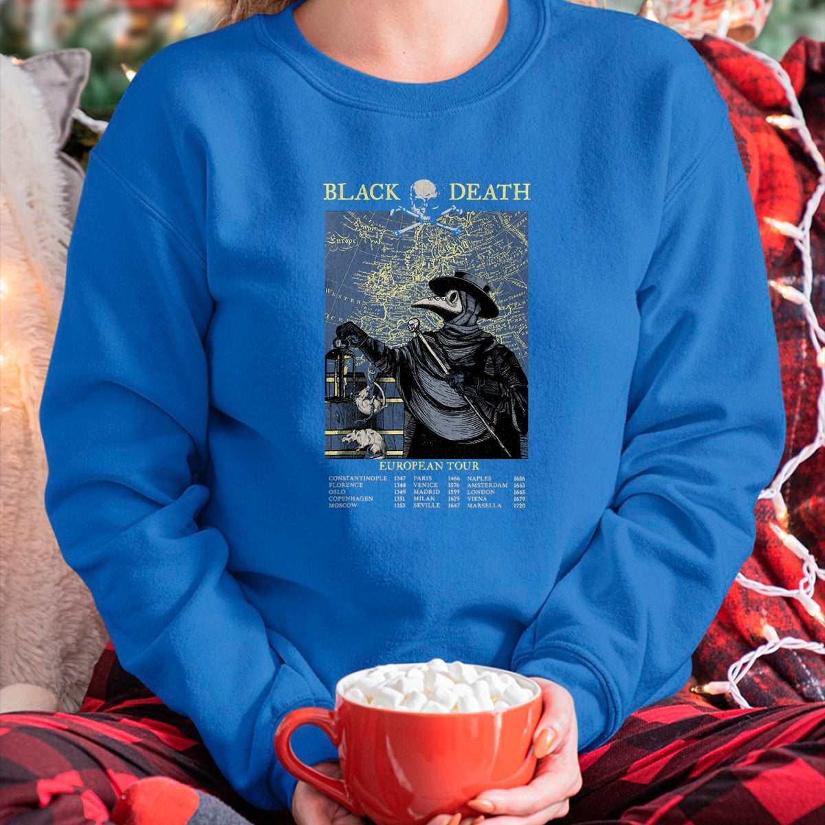 Best Doctor Shirt, Funny Doctor UnisexT-Shirt/Hoodie/Sweatshirt HLT00 - Plague Mask Doctor Plague Black Death European Tour T-Shirt