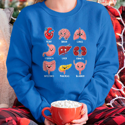 Best Doctor Shirt, Funny Doctor UnisexT-Shirt/Hoodie/Sweatshirt HLT00 - Cute Human Organs Cartoon Anatomy Science Humor T-Shirt
