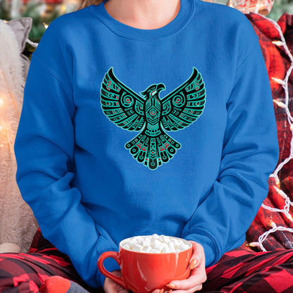 Native American T-Shirts, Vintage Native American Unisex T-Shirt/Hoodie/Sweatshirt HLT00 - Thunderbird Native American Tribal Art (3)