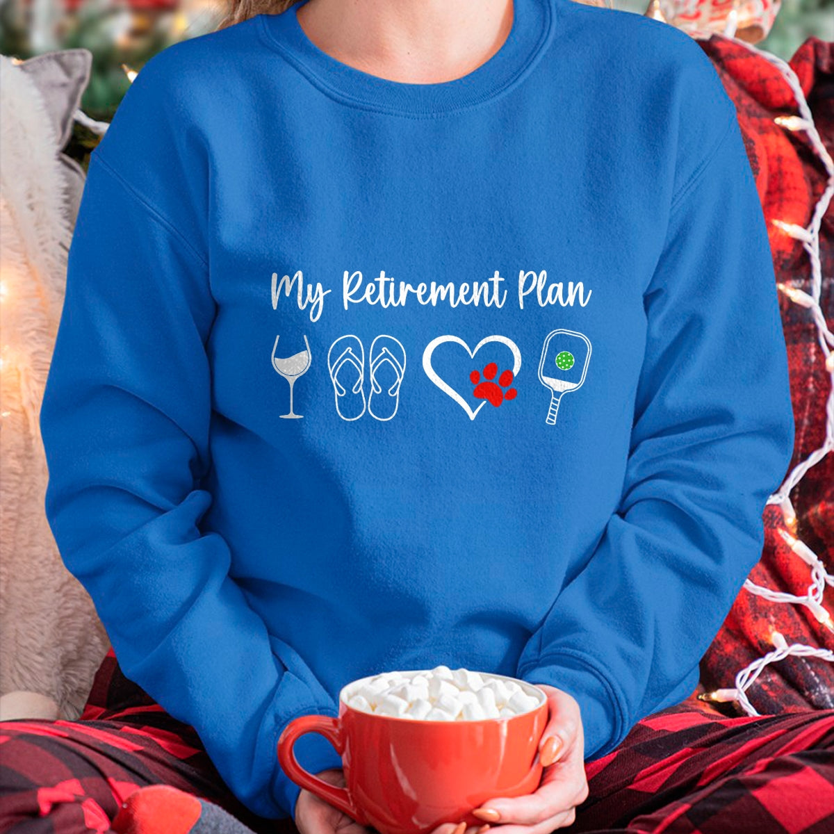 Funny Pickleball Shirt, Pickleball Lover Unisex T-Shirt/Hoodie/Sweatshirt HLT00 - Funny Retirement Pickleball Plan Wine Dog Lover Men Women T-Shirt