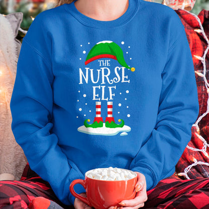 Christmas Shirts for Family, Funny christmas shirts, Christmas Unisex T-Shirt/Hoodie/Sweatshirt HLT00 - The Nurse Elf Christmas Family Matching Xmas Group Funny T-Shirt