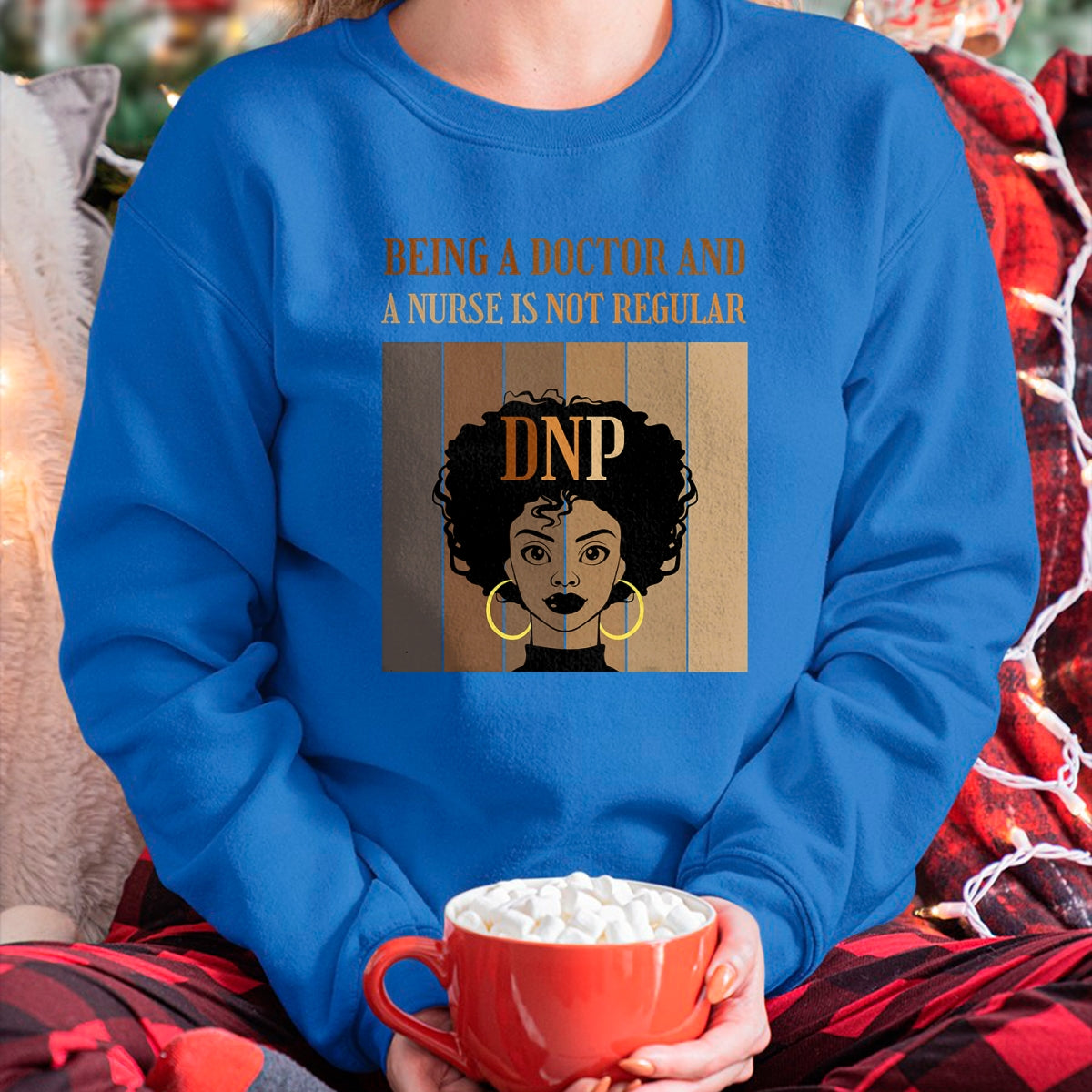 Best Doctor Shirt, Funny Doctor UnisexT-Shirt/Hoodie/Sweatshirt HLT00 - Being A Doctor And A Nurse DNP Nursing Practice Degree Afro T-Shirt