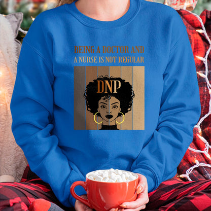 Best Doctor Shirt, Funny Doctor UnisexT-Shirt/Hoodie/Sweatshirt HLT00 - Being A Doctor And A Nurse DNP Nursing Practice Degree Afro T-Shirt