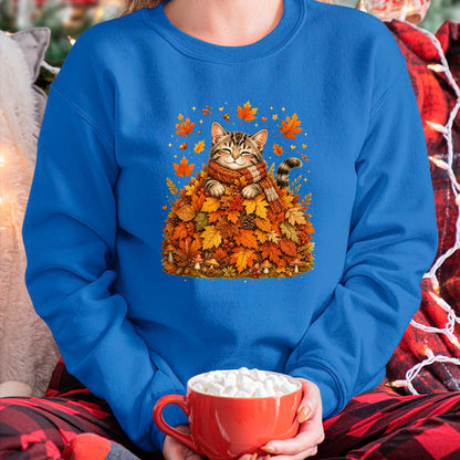 Best Thanksgiving Family Shirt , Funny Thanksgiving UnisexT-Shirt/Hoodie/Sweatshirt HLT00 - Pumpkin Season Autumn Kitten Lover Cute Fall Cat T-Shirt