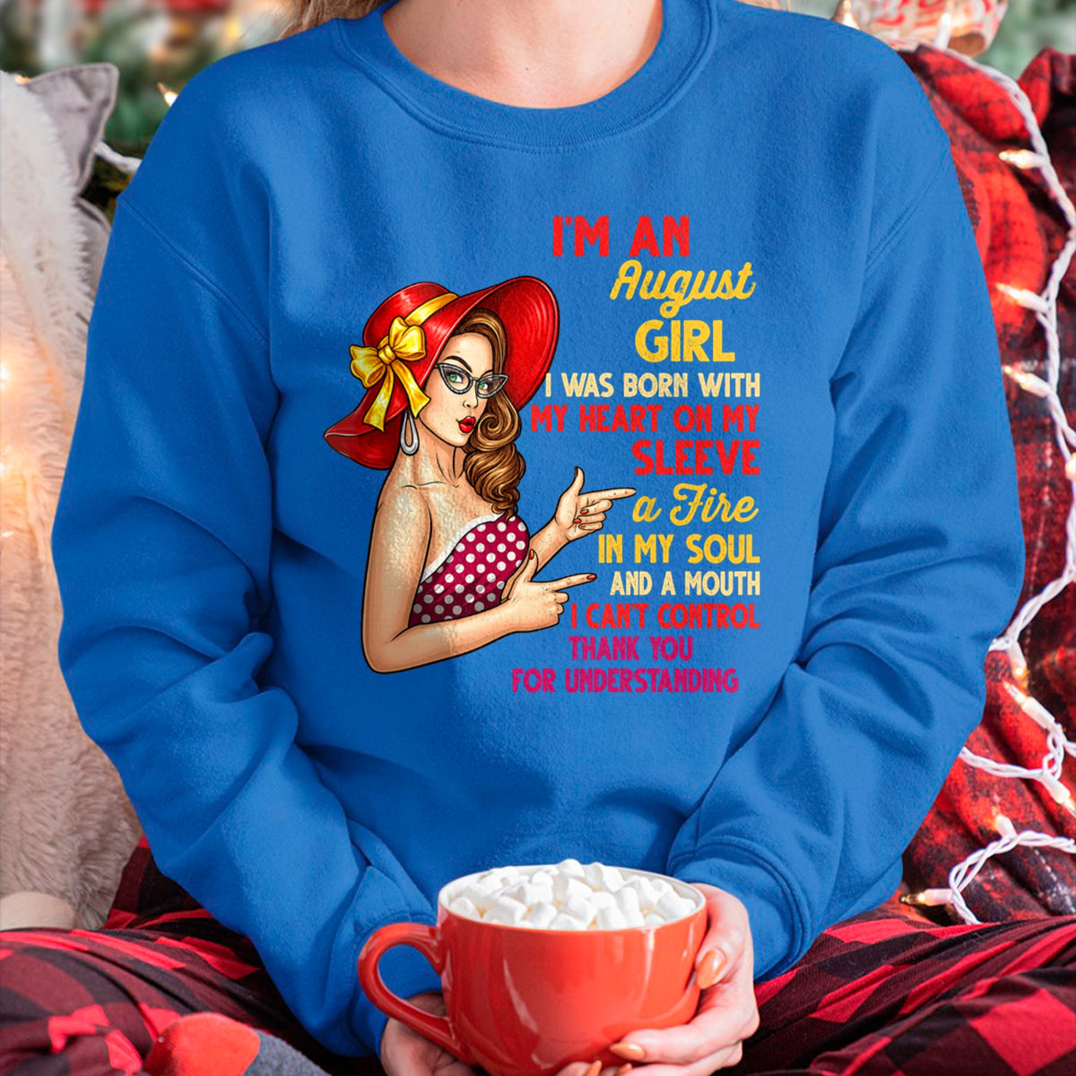 AUGUST QUEEN – Strong, Passionate & Unapologetically Bold - Birthday T Shirt For Woman - TRNN08 (SKU2603-254-08)