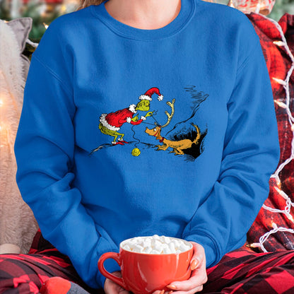 Christmas Shirts for Family, Funny christmas shirts, Christmas Unisex T-Shirt/Hoodie/Sweatshirt HLT00 - Dr. Seuss Reindeer T-shirt T-Shirt